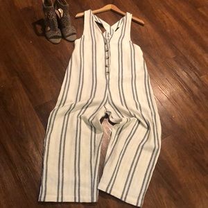 Urban Outfitters striped button jumper